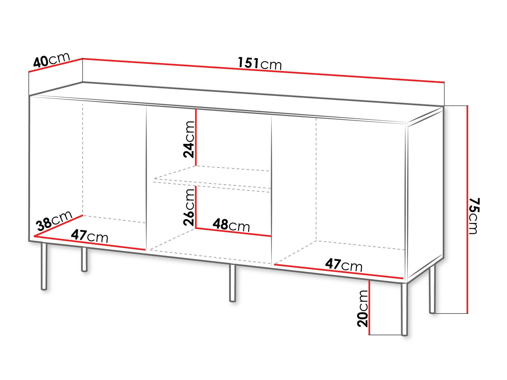 Skænk Evavese 100 (Sort)