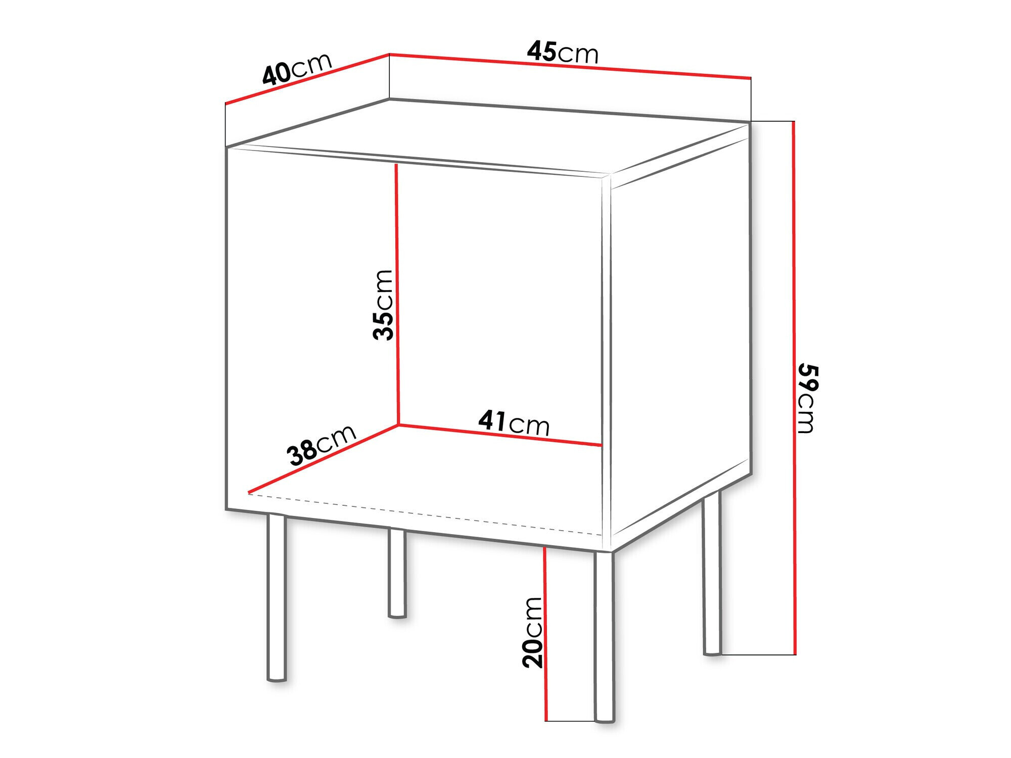 Natbordssæt Tolfelo 104 (Sort)