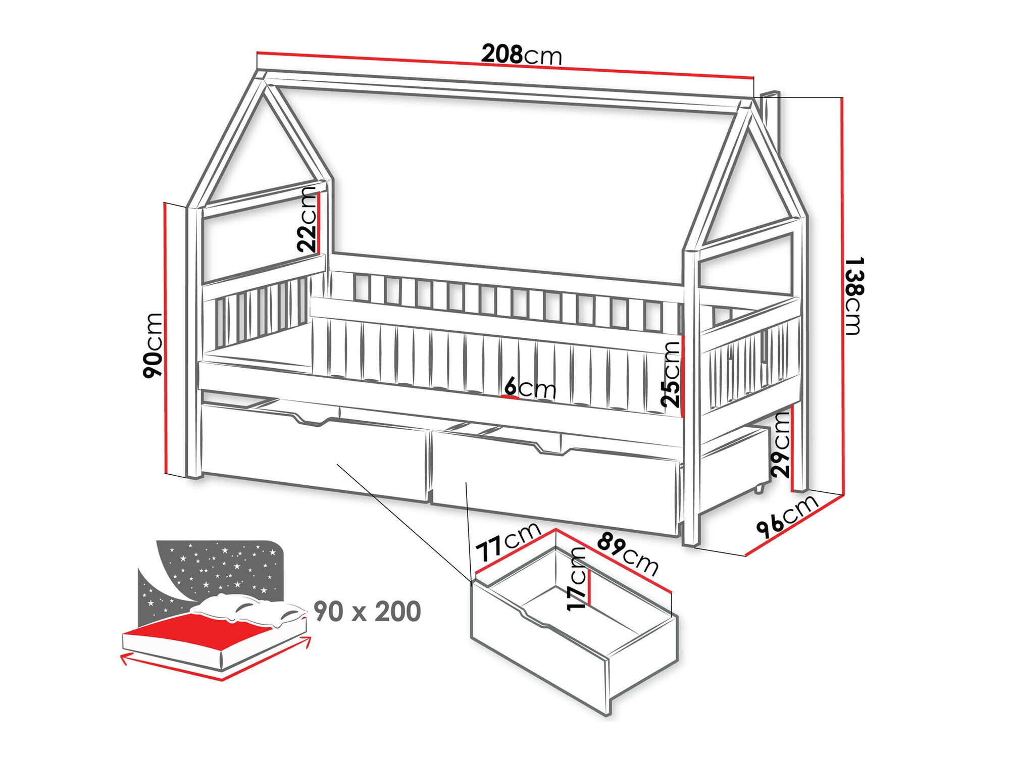 Seng Vista 116 (Fyrretræ)