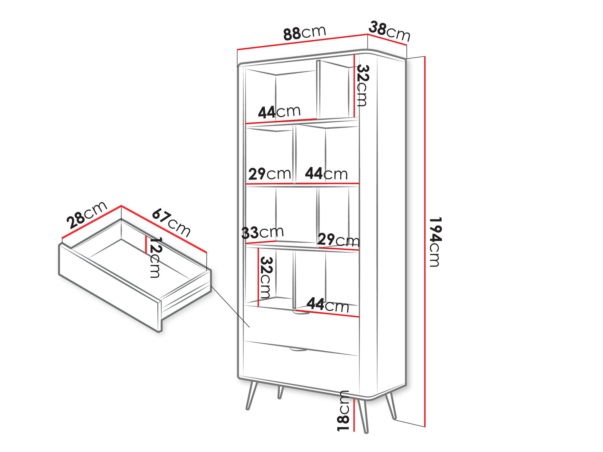 Reol Versoe 103 (Beige)