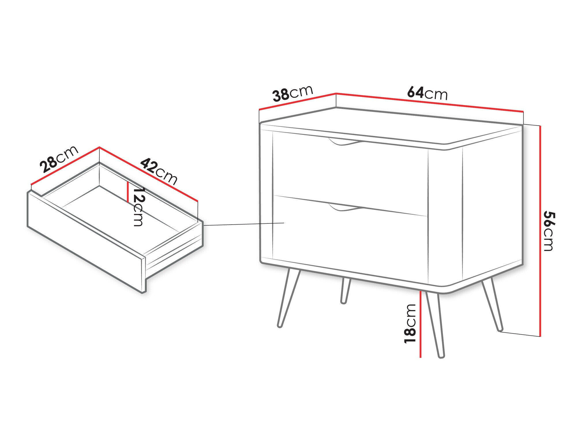 Sengebord Versoe 106 (Beige)