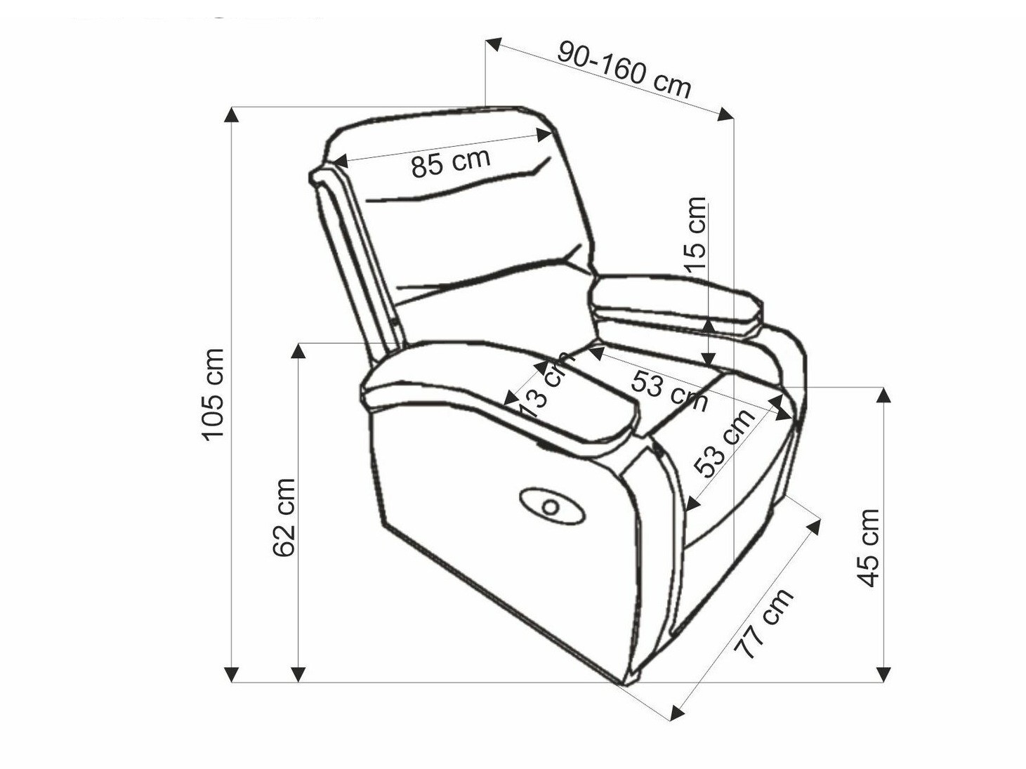 Hvilestol Houston Terra (Beige)