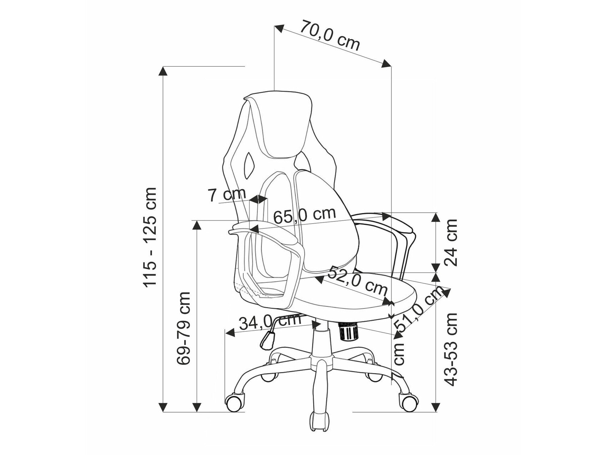 Kontorstol Houston 1854