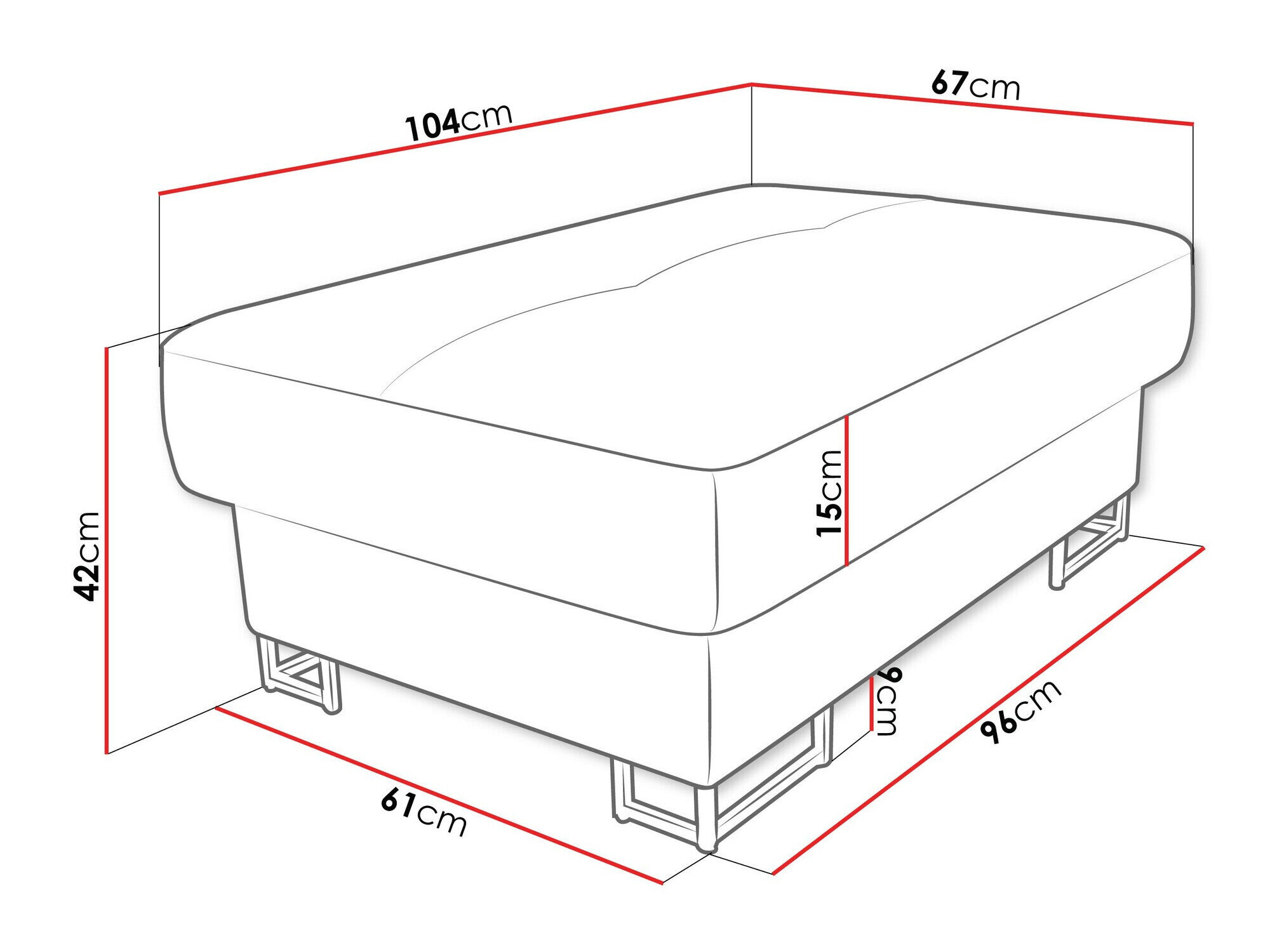 Polstret bænk Comfivo 238 (Soft 017 + Lux 05)