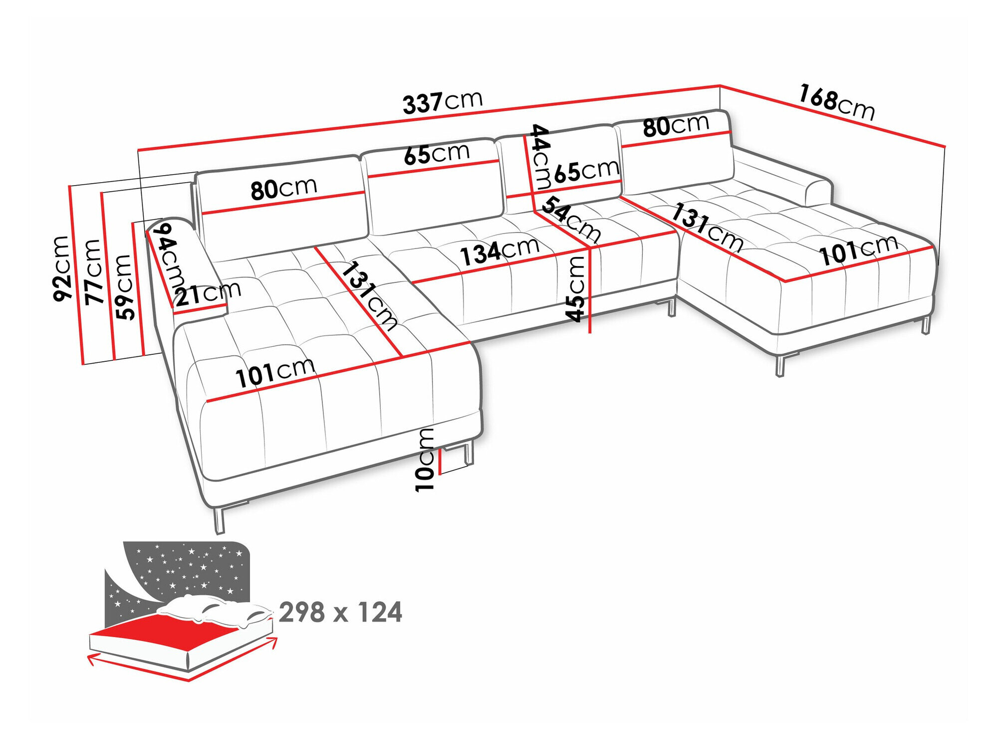 Hjørnesofa Stonecrest 101 (Velo 635)