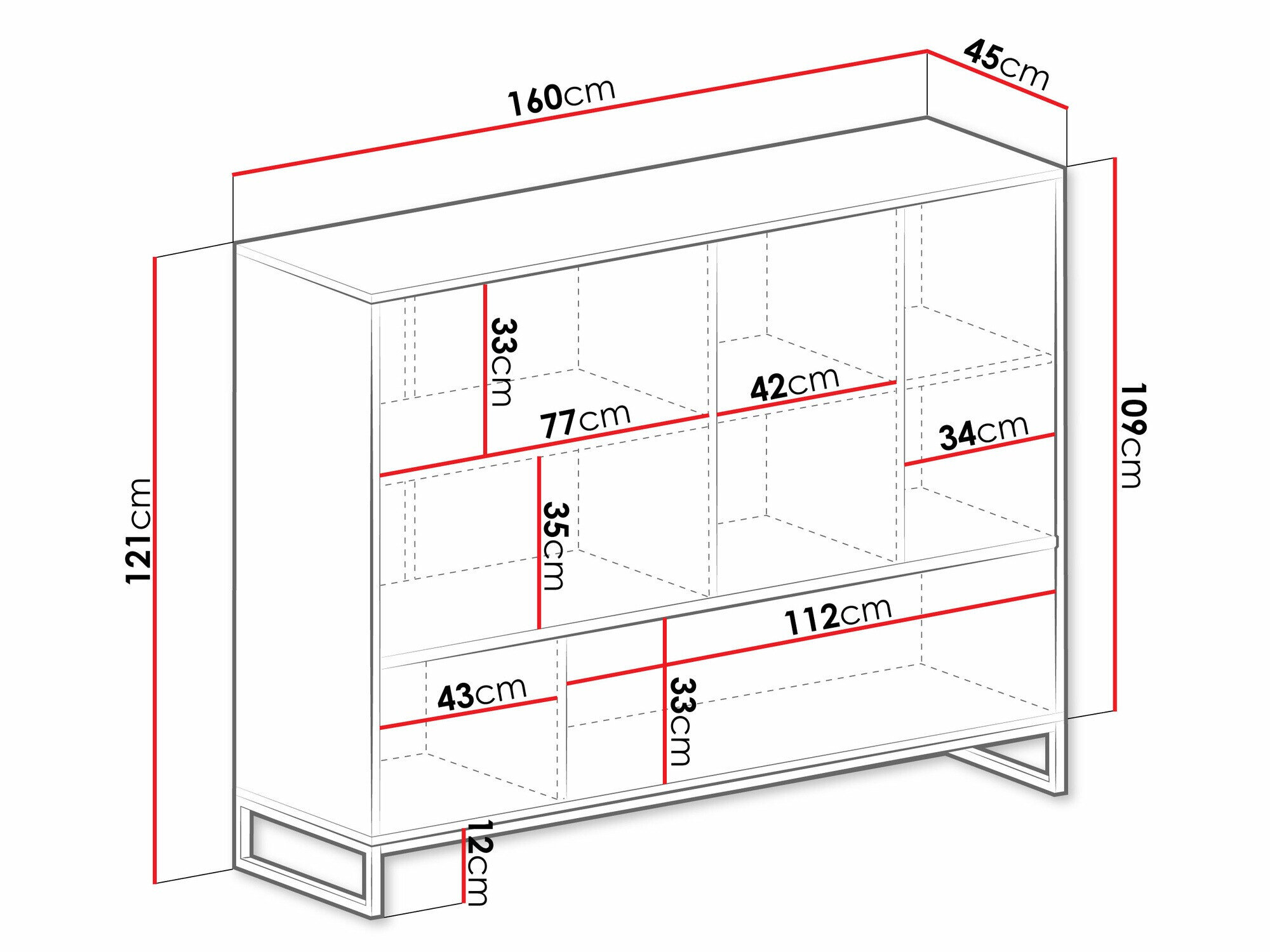 Reol Calcalo 106 (Grøn)