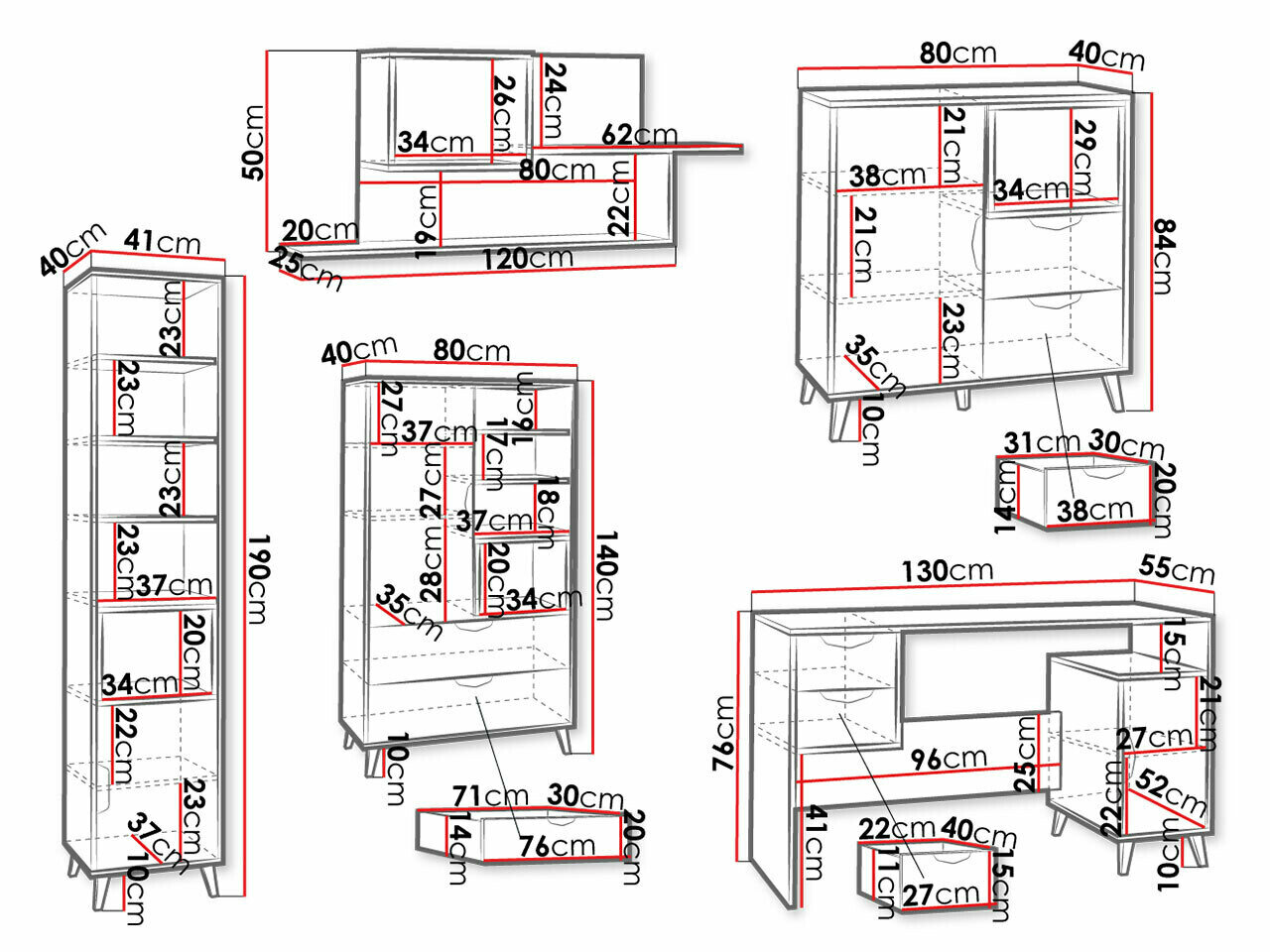 Børneværelsessæt Domvera 118