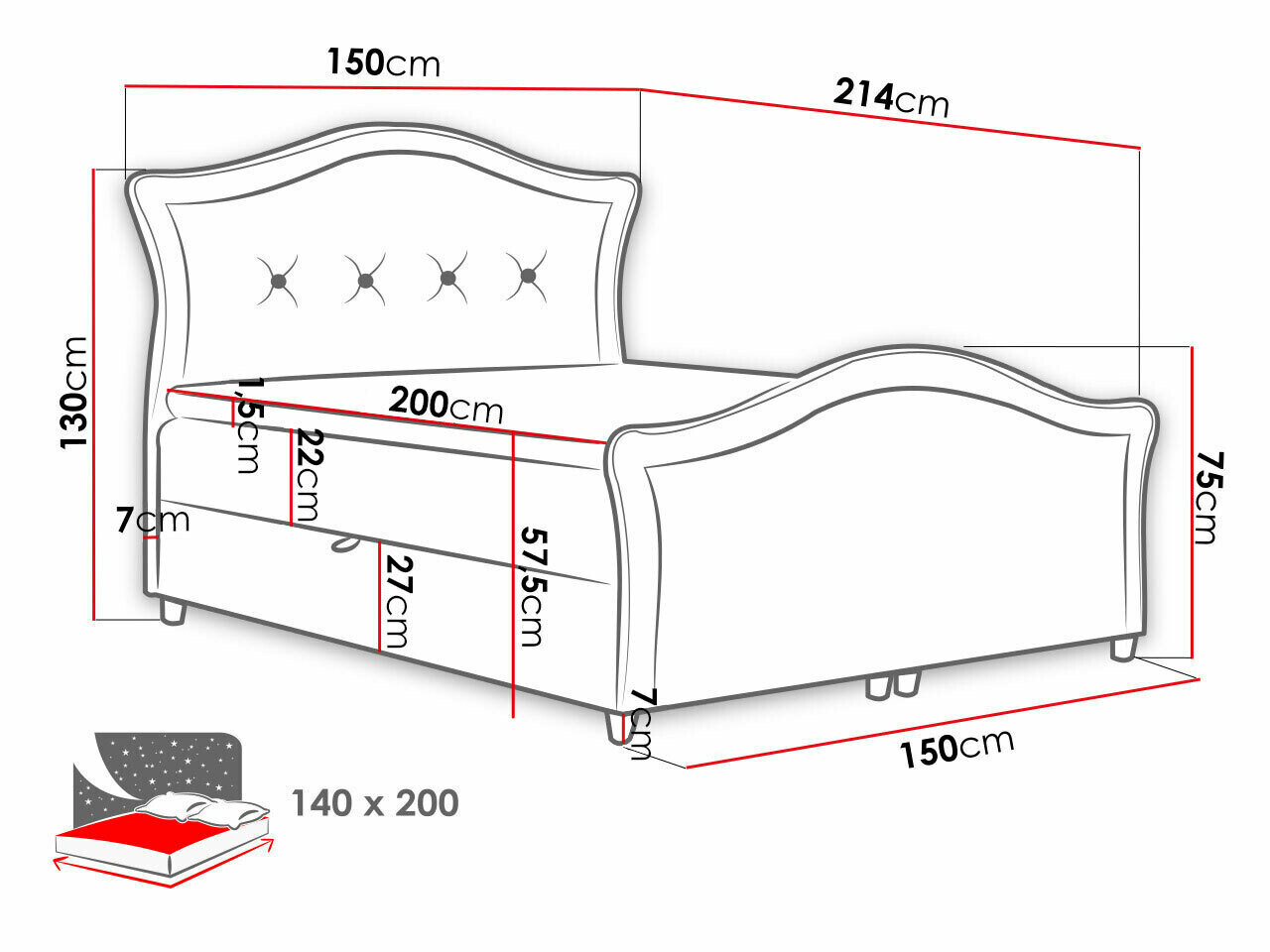 Kontinentalseng Baltimore 136 (Velluto 32)