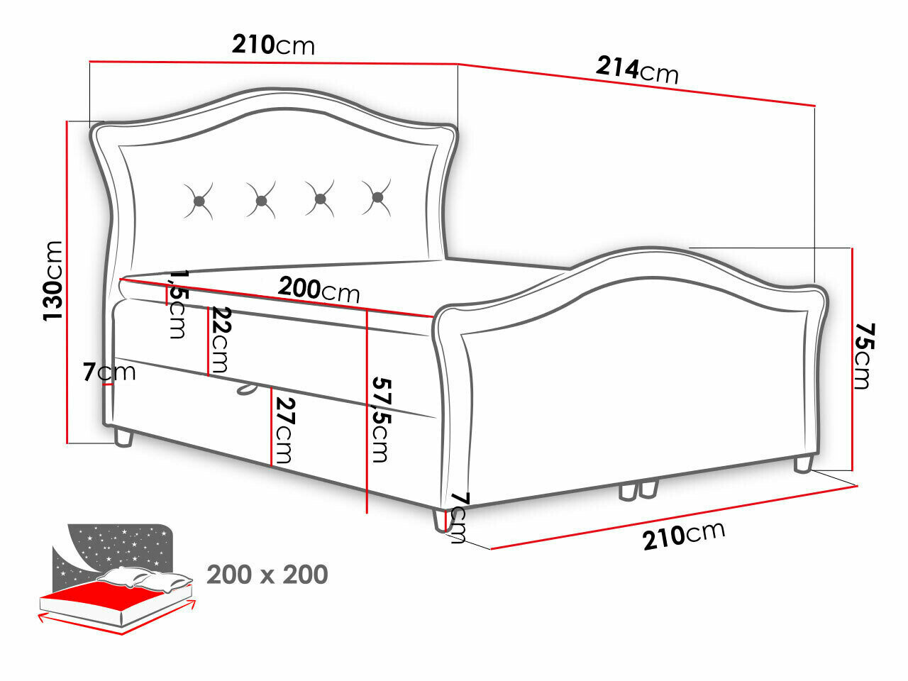 Kontinentalseng Baltimore 136 (Magic Velvet 2206)