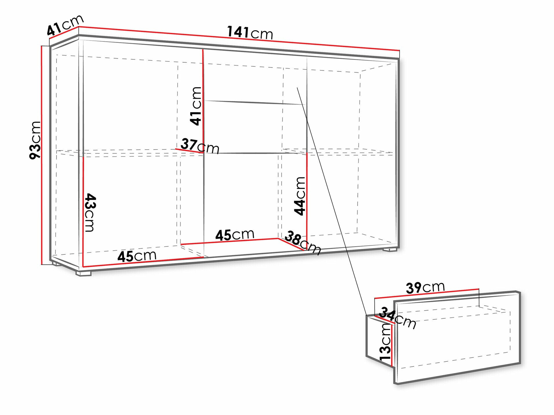 Kommode Comfivo Fersoe 100 (Hvid)