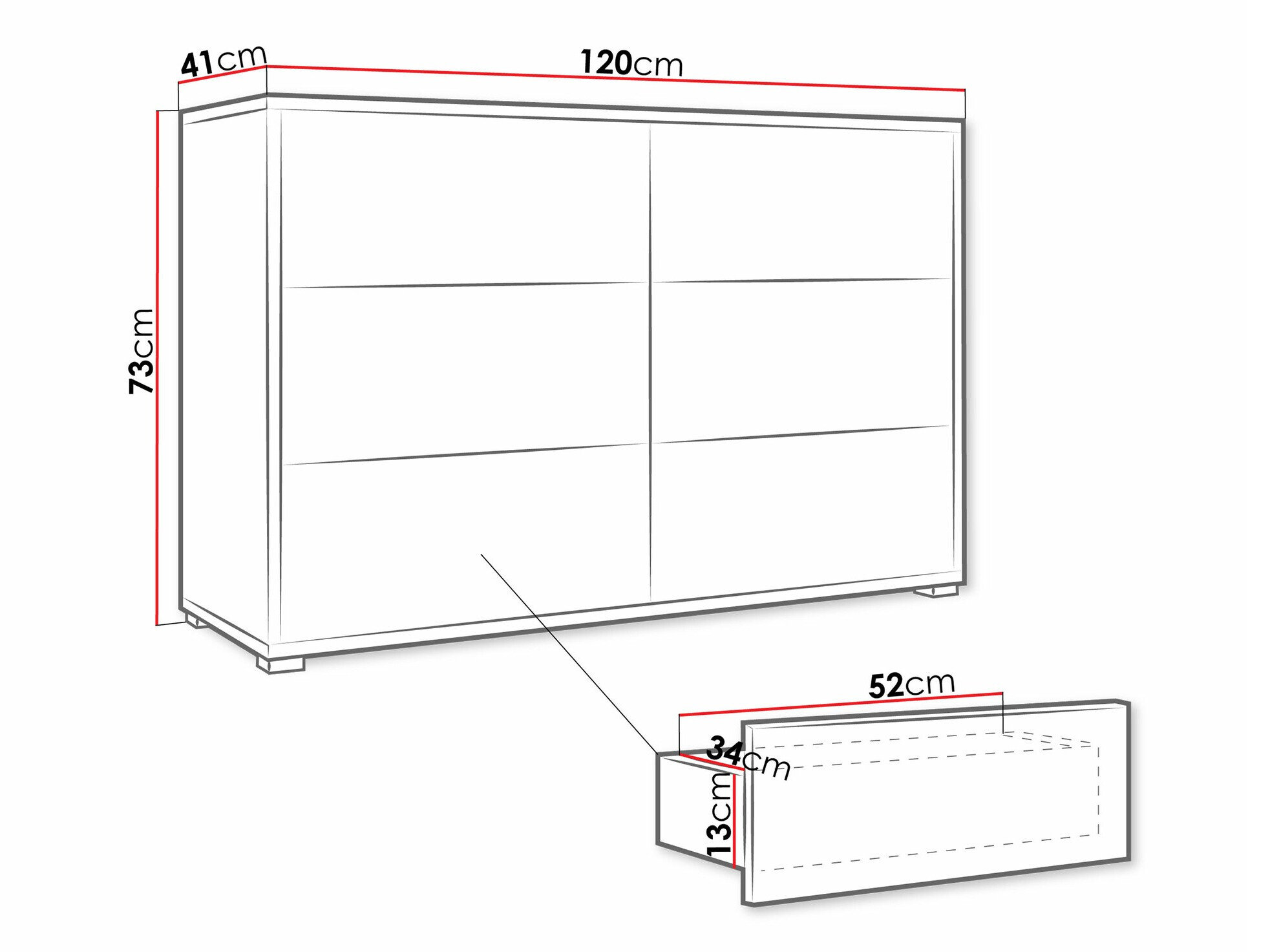 Kommode Comfivo Fersoe 103 (Kashmir)