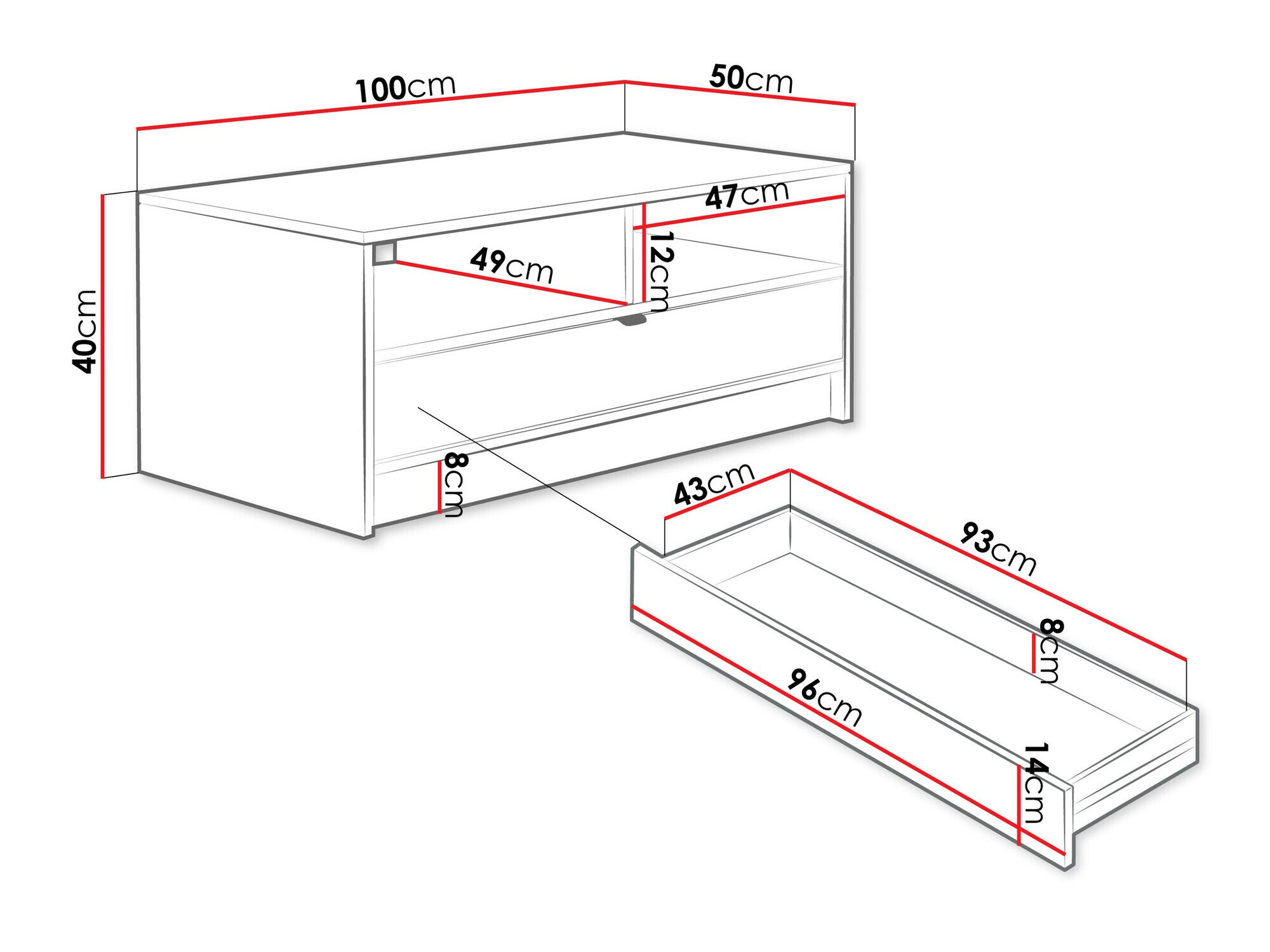 Sofabord Comfivo Larmire 105 (Beige)