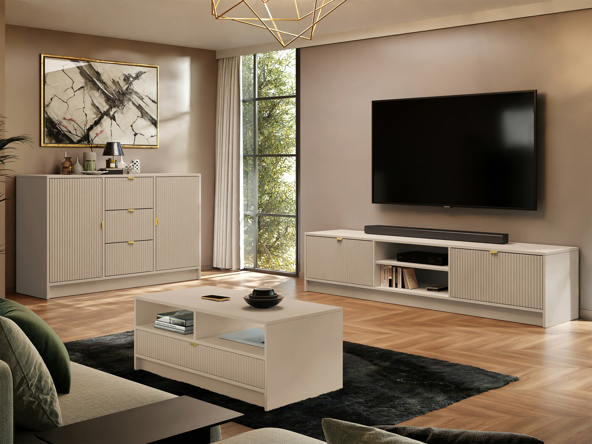 Sofabord Comfivo Papilio (Beige)