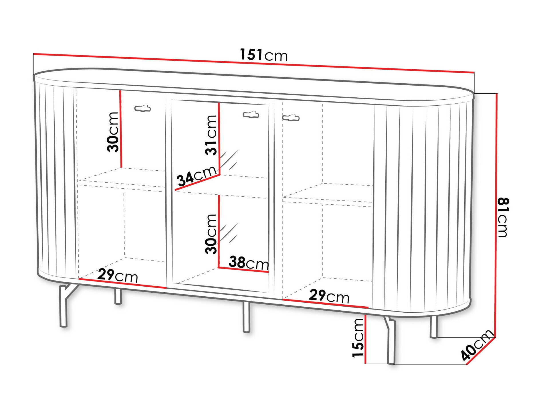 Skænk Novmono 102 (Sort)