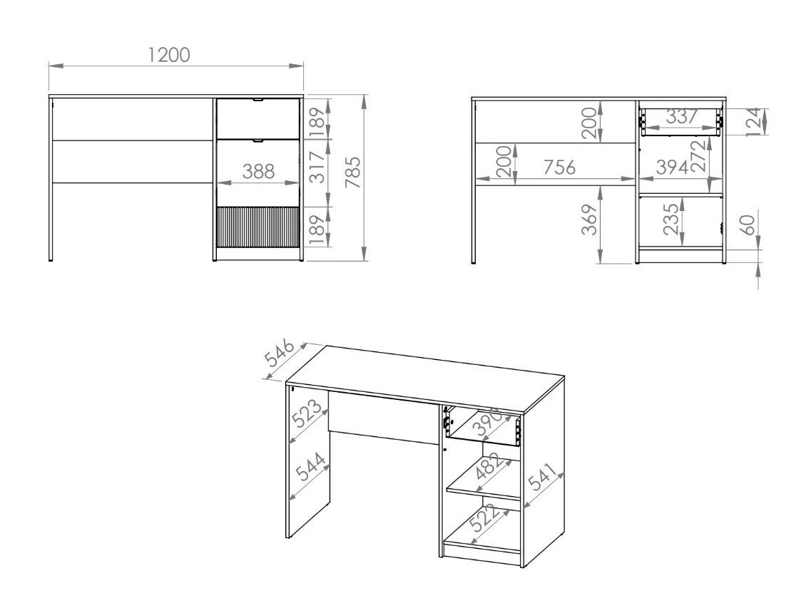 Skrivebord Orlviro 107