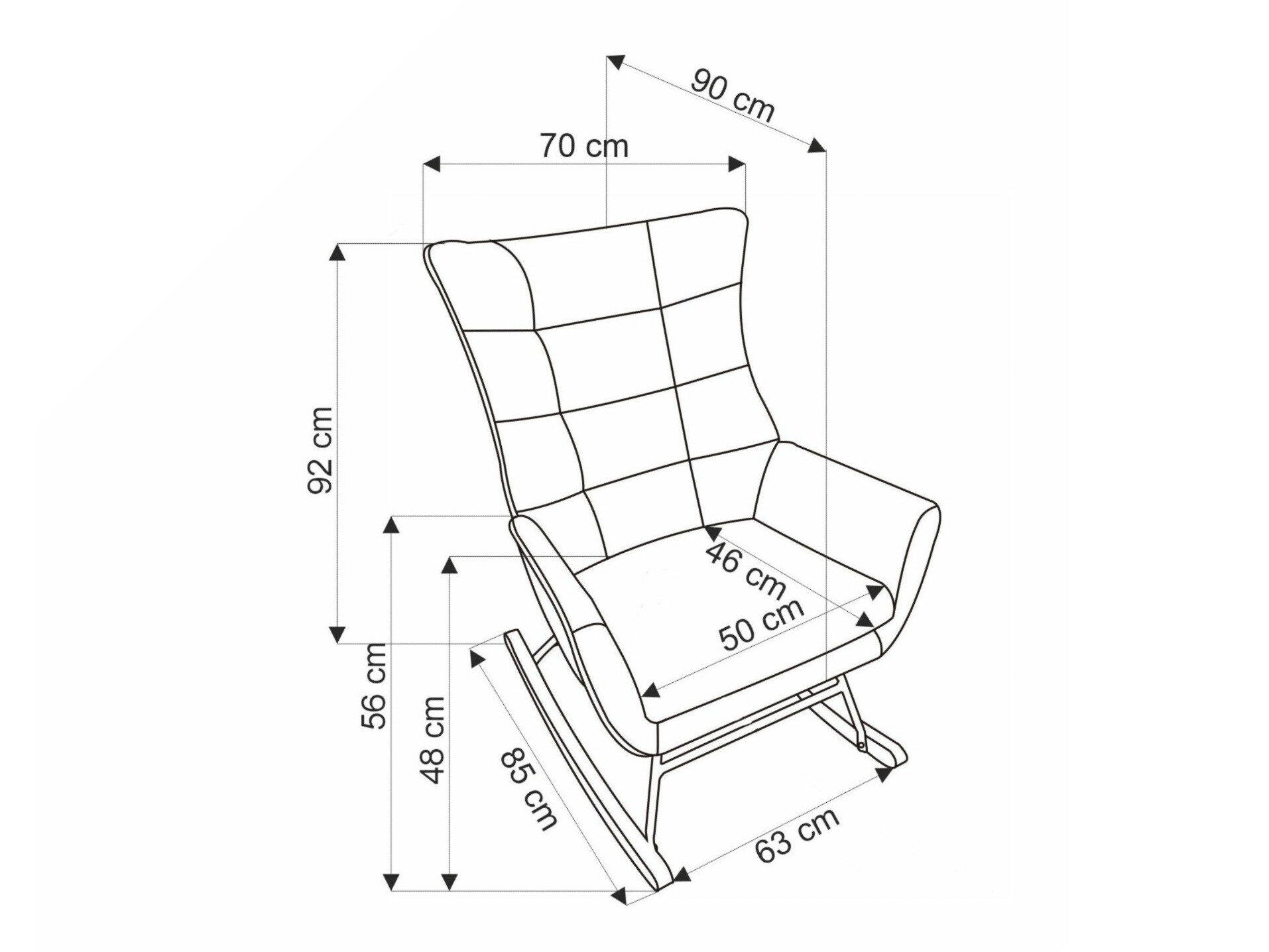 Gyngestol Houston 1863 (Grøn)