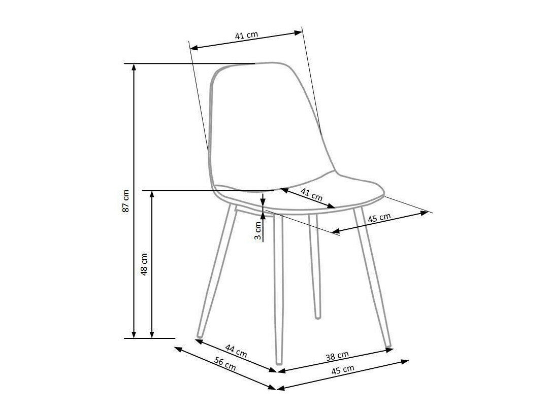 Stol Houston 1861 (Grå)