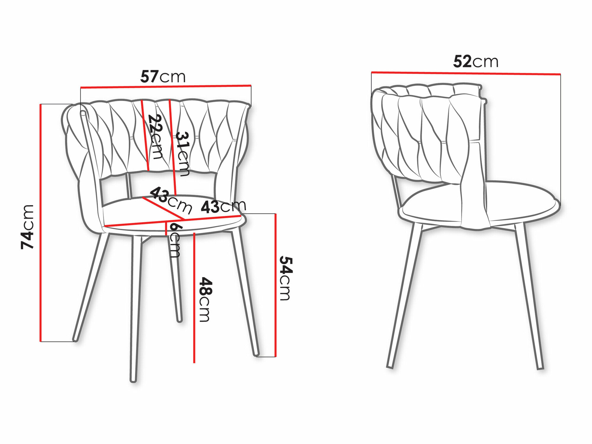 Stol Comfivo 432 (Sort)