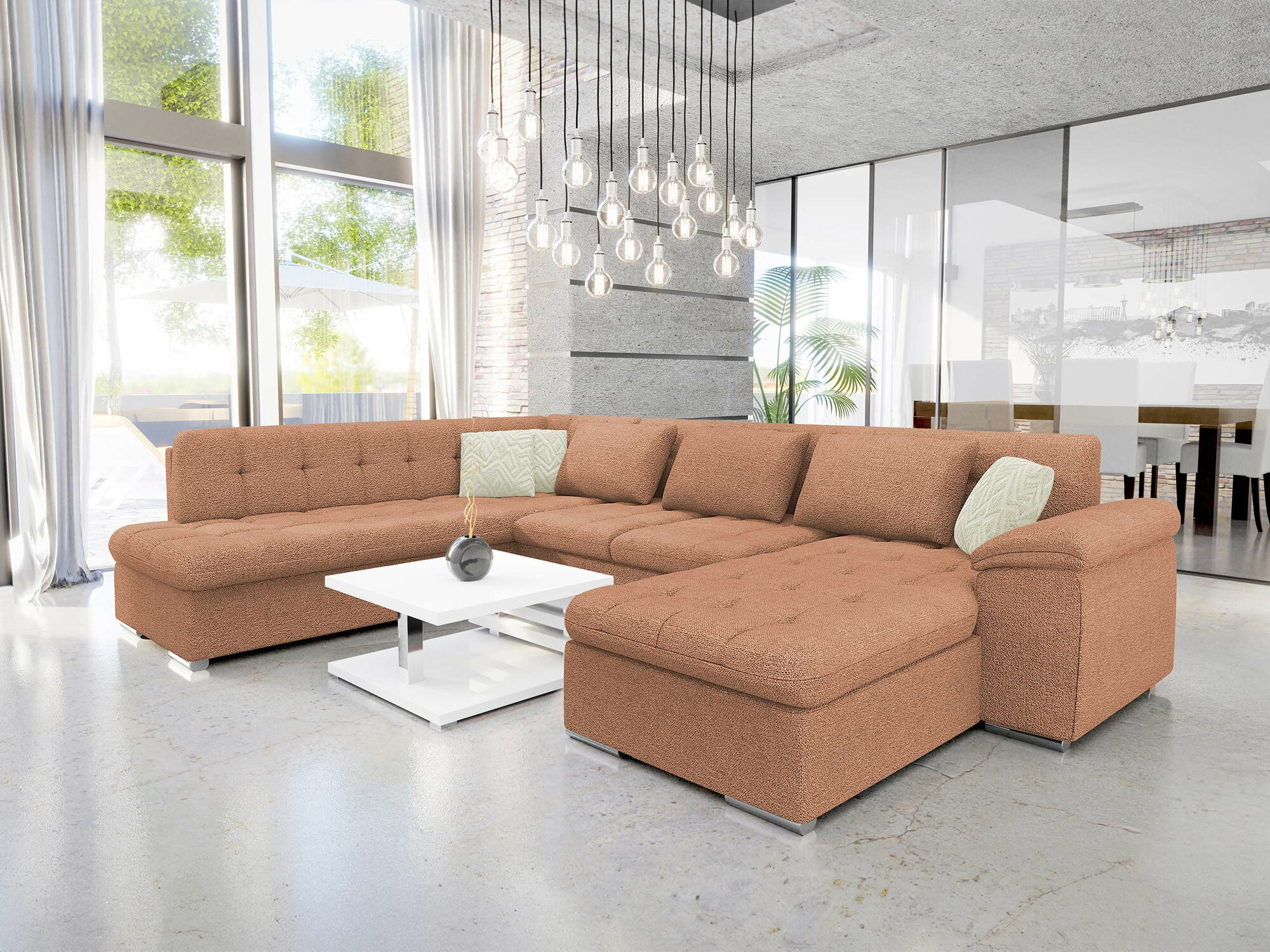 Hjørnesofa Comfivo Gemma V (Sicuro 35 + Sempre 6)