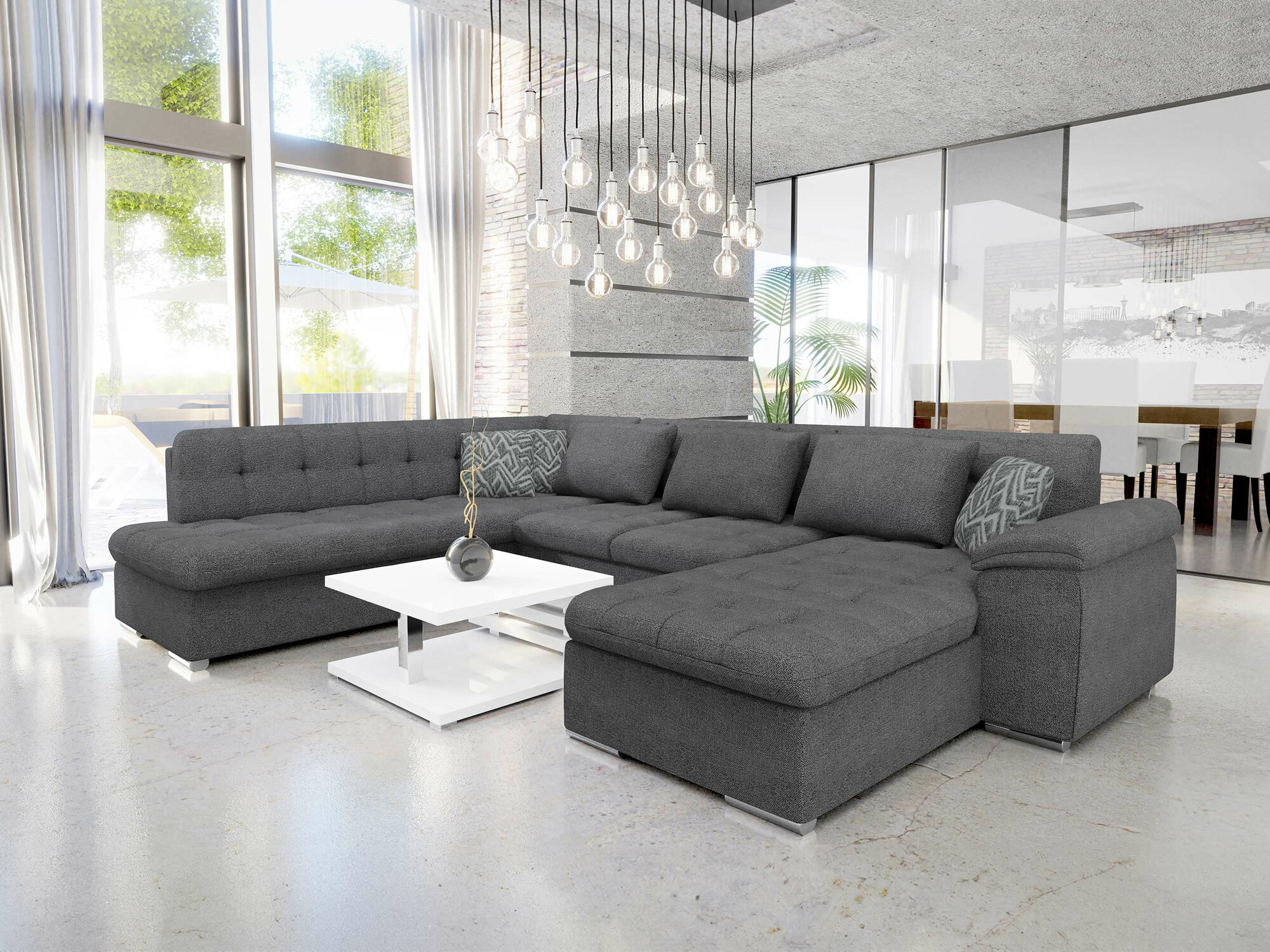 Hjørnesofa Comfivo Gemma V (Sicuro 80 + Sempre 9)