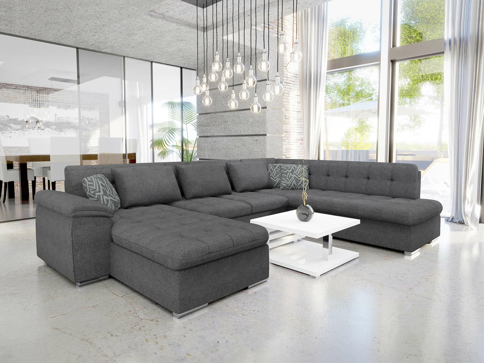 Hjørnesofa Comfivo Gemma V (Sicuro 80 + Sempre 9)