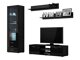 Stuemøbelsæt Tornola 110 (Sort + Blank sort)