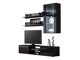 Stuemøbelsæt Tornola 113 (Sort + Blank sort)