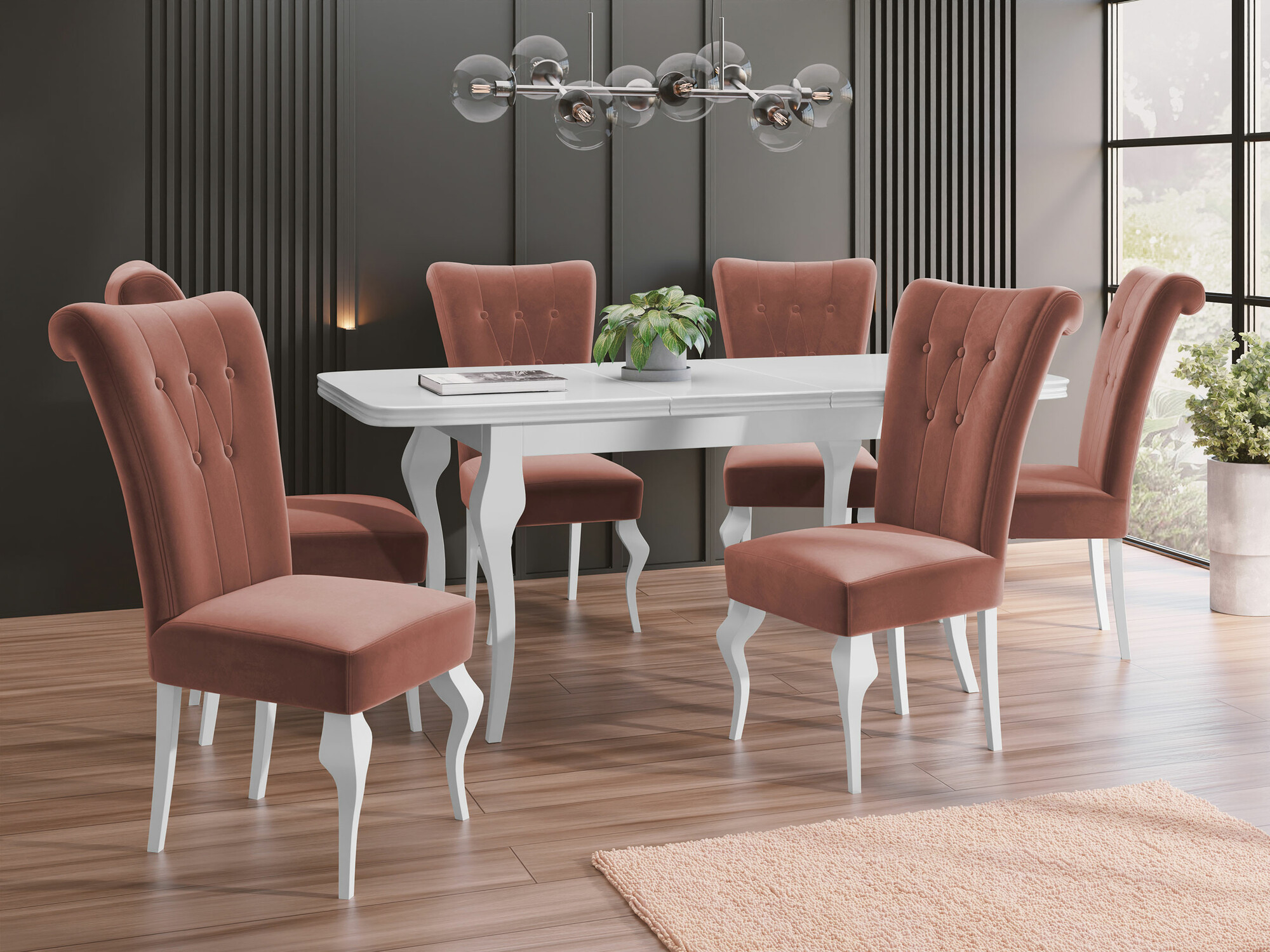 Spisestuesæt Comfivo Gallina II (Magic Velvet 2258)