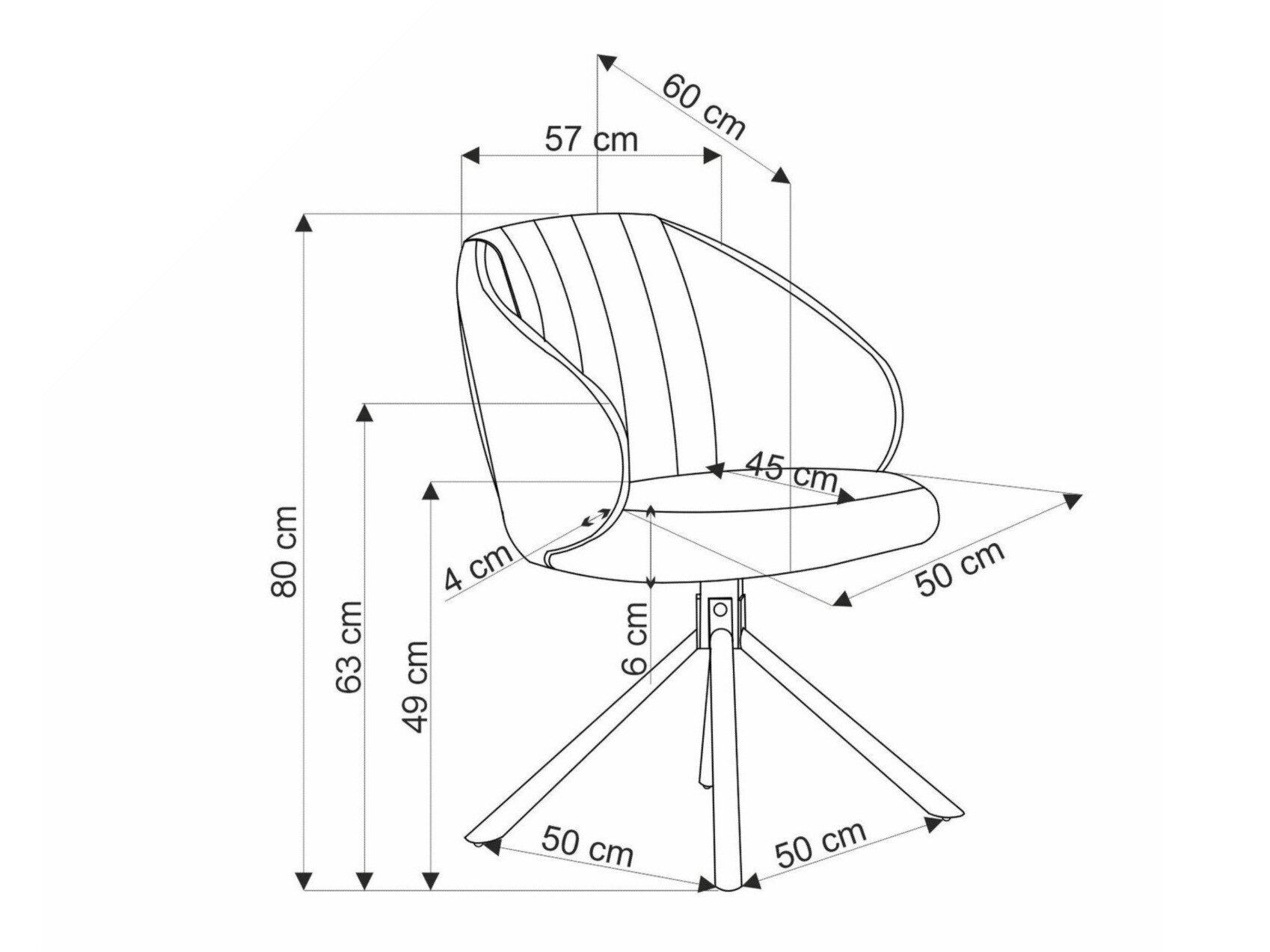 Stol Houston 1871 (Lys oliventræ)