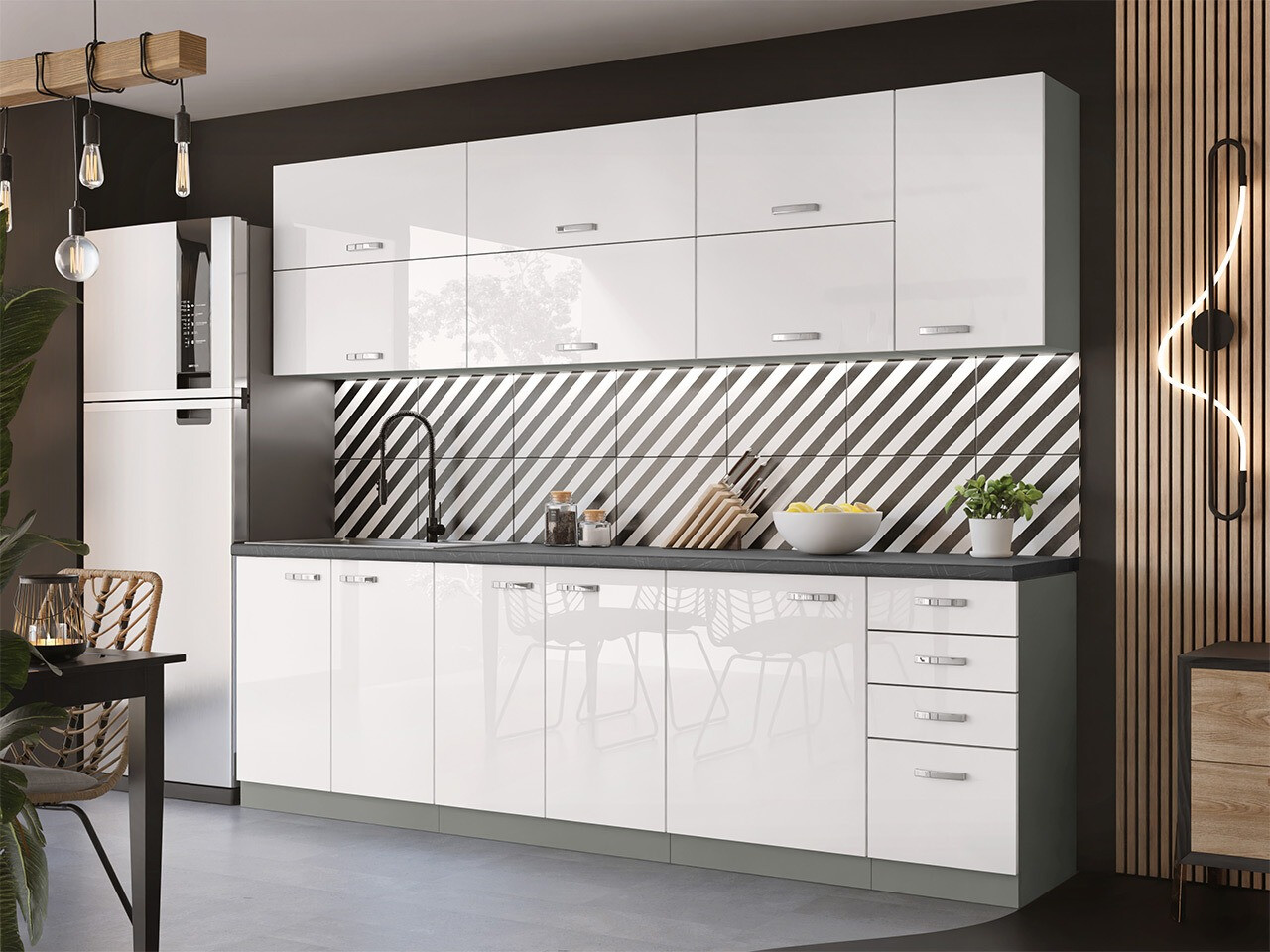 Modulskab med låger Multi White 117