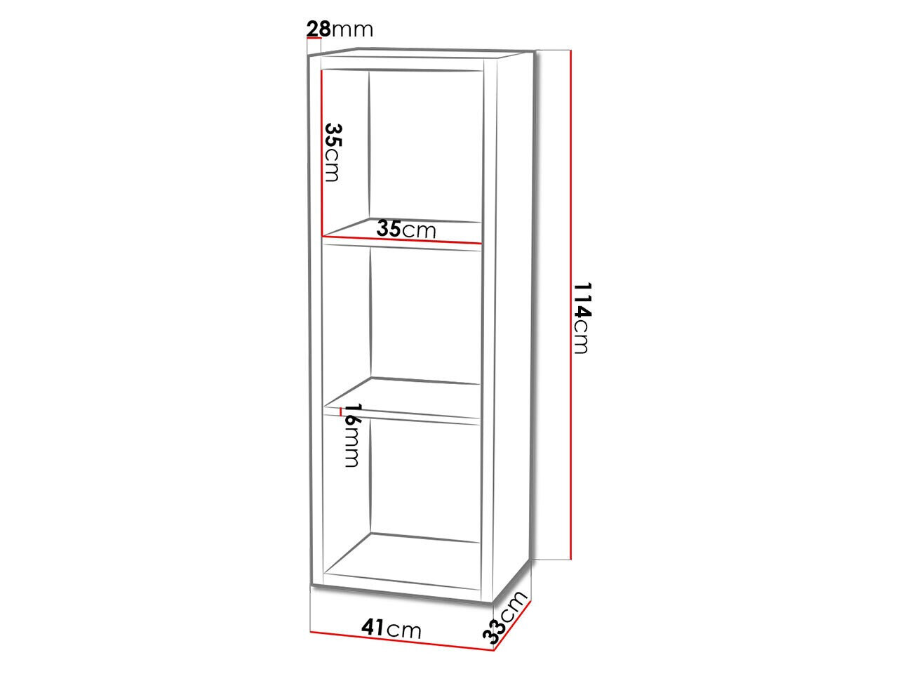 Reol Levnova 100 (Sonoma eg)