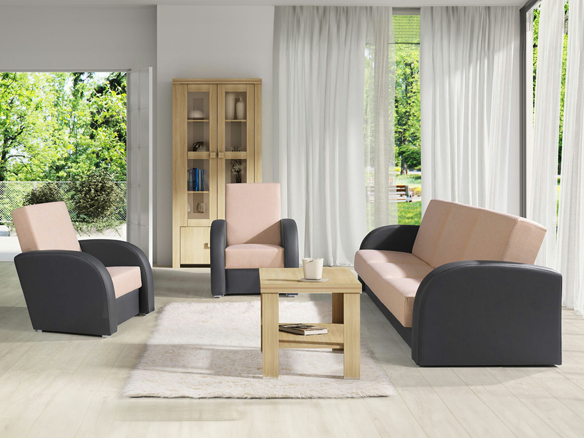Polstret møbelsæt Providence 173 (Soft 020 + Lux 24)