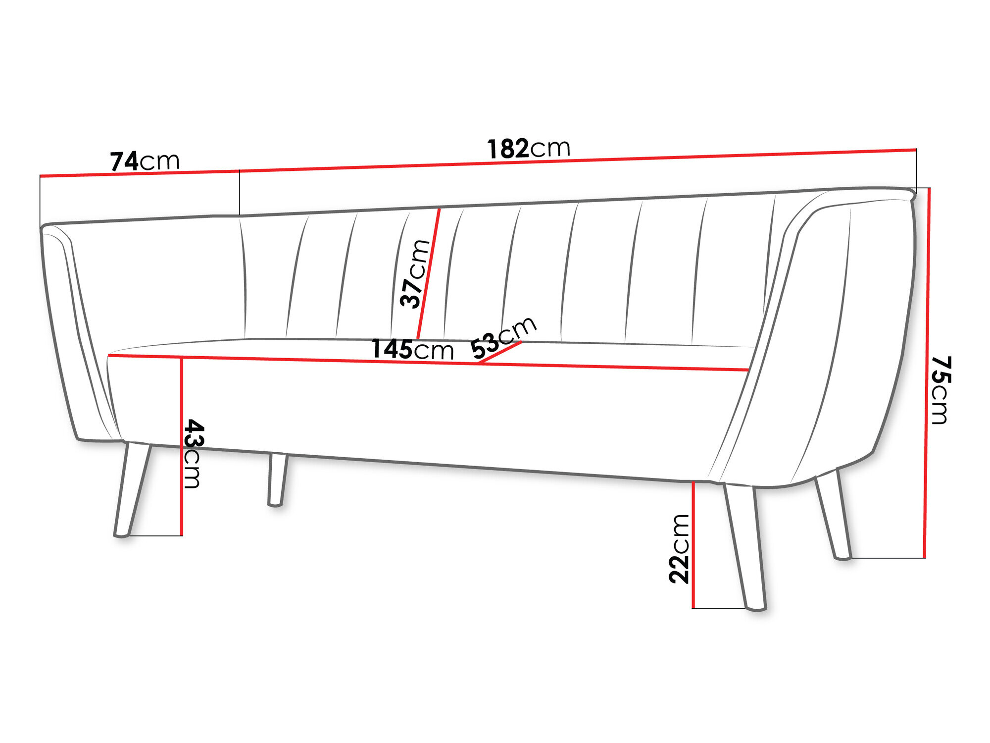 Sofa Glenview 103 (Paros 05)