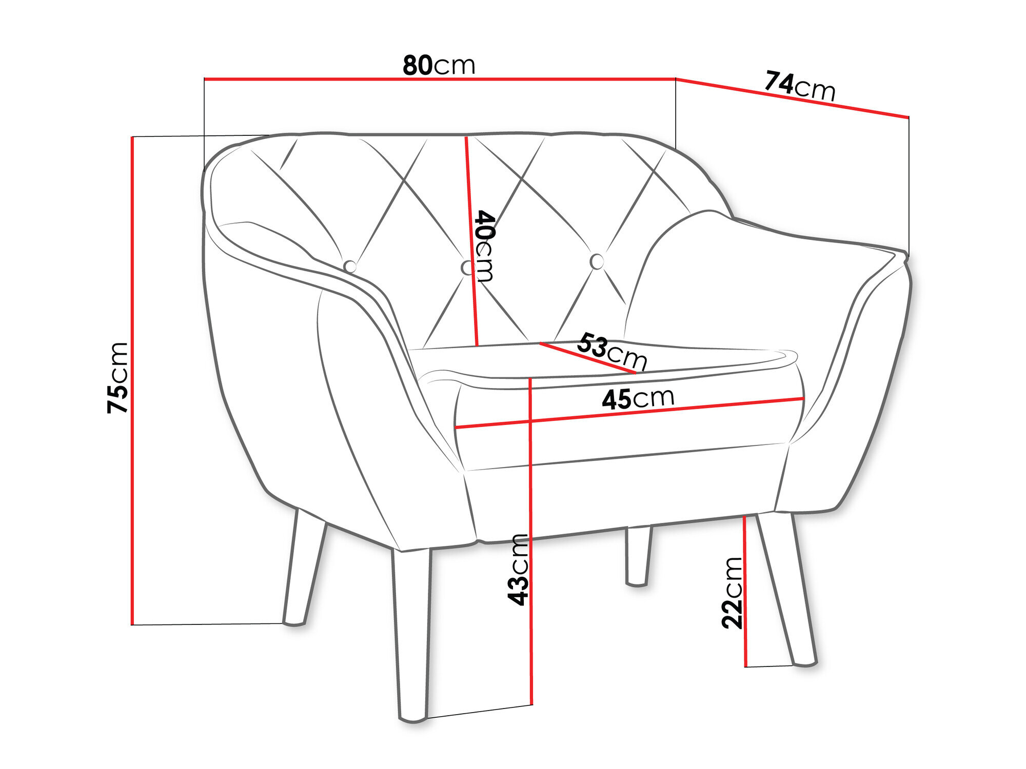 Lænestol Glenview 108 (Paros 05)