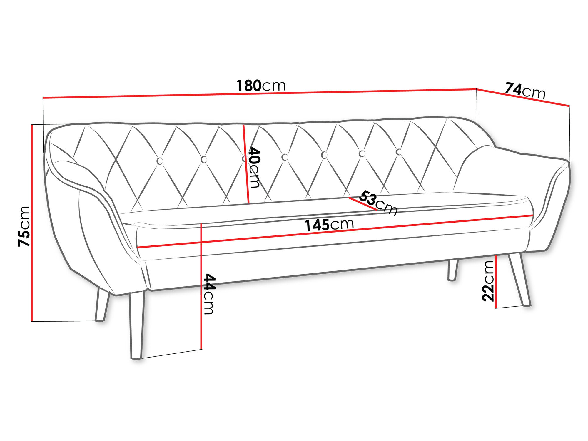 Sofa Glenview 106 (Paros 02)