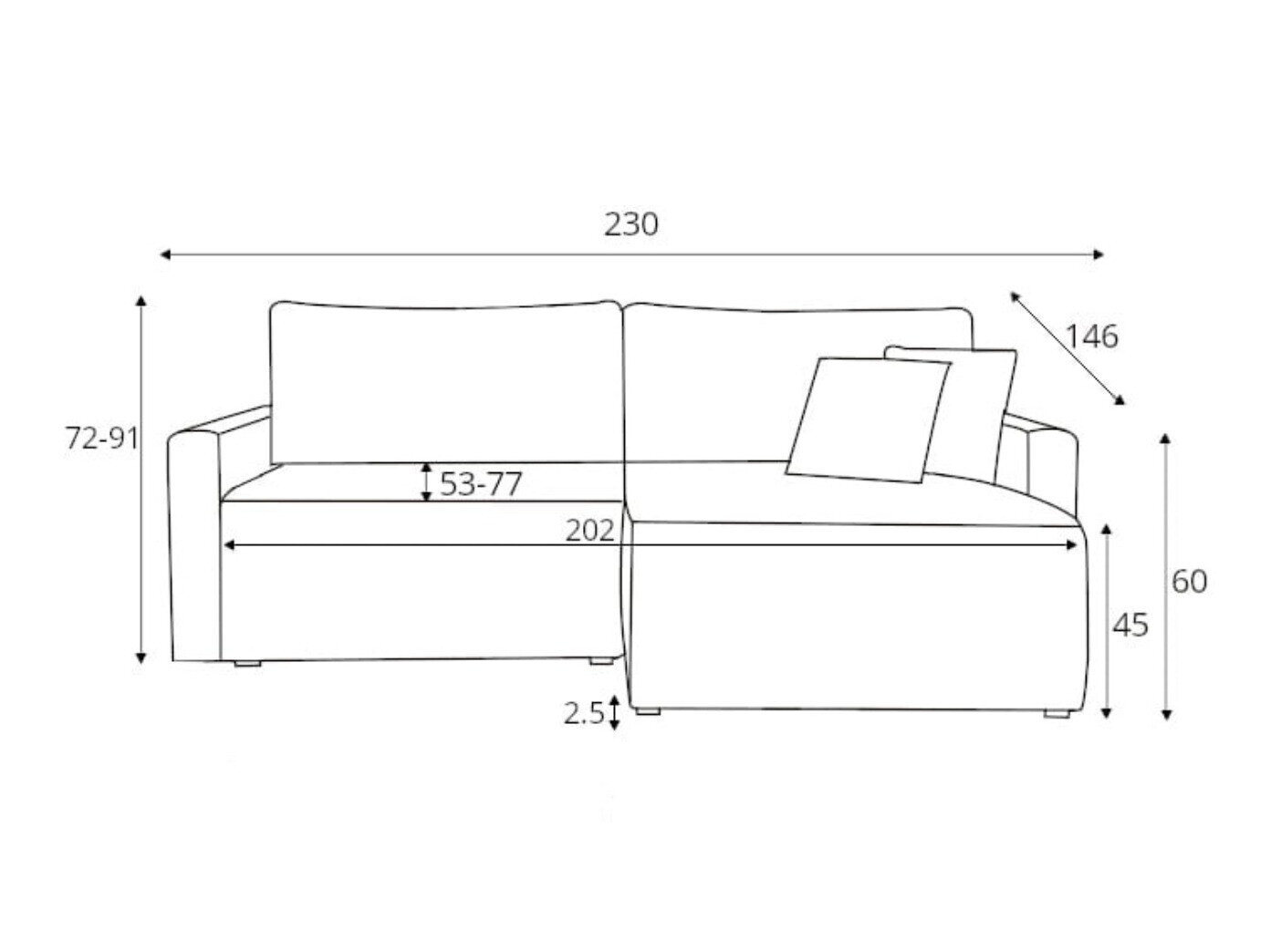 Hjørnesofa Boston 583 (Poso 22)