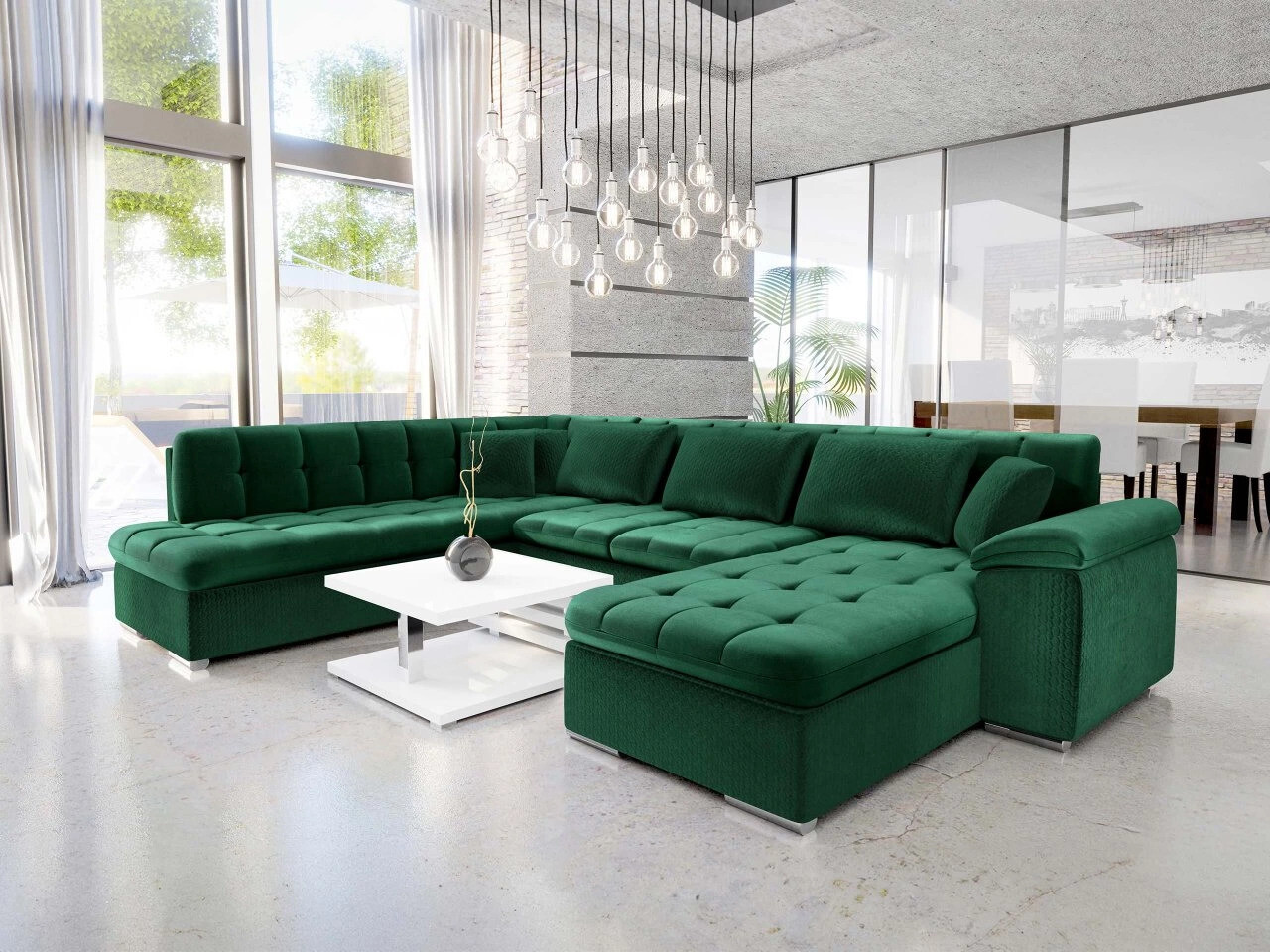 Hjørnesofa Comfivo Gemma V (Magic Velvet 2225-151 + Venus Velvet 2941)