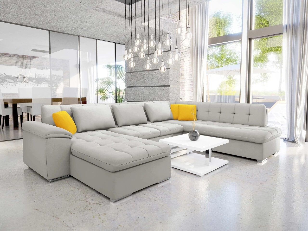 Hjørnesofa Comfivo Gemma V (Venus Velvet 2921 + Venus Velvet 2916)