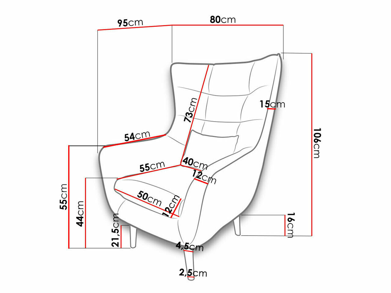 Lænestol Comfivo 204 (Alfa 17)