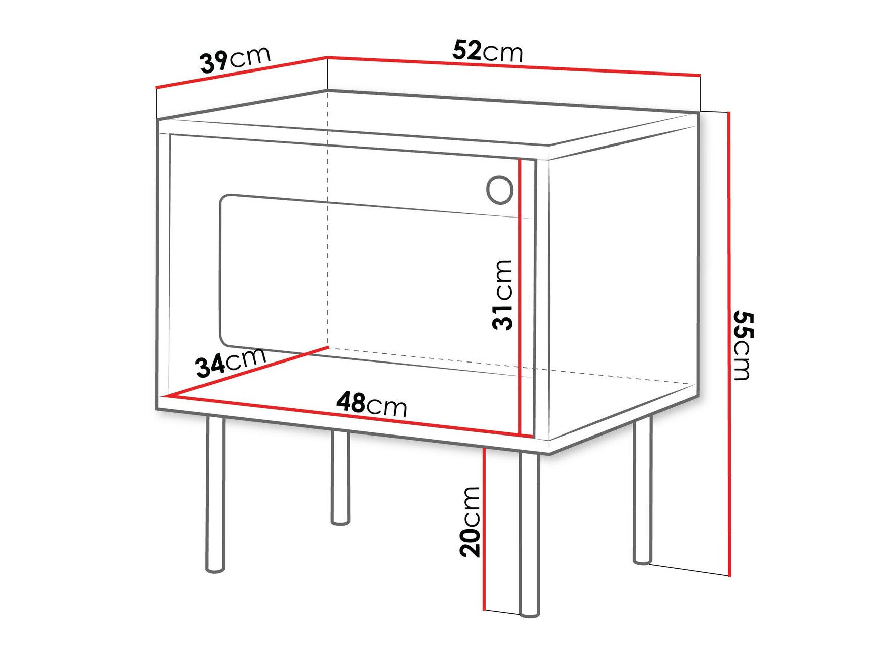 Natbordssæt Feletri 107 (Hvid)