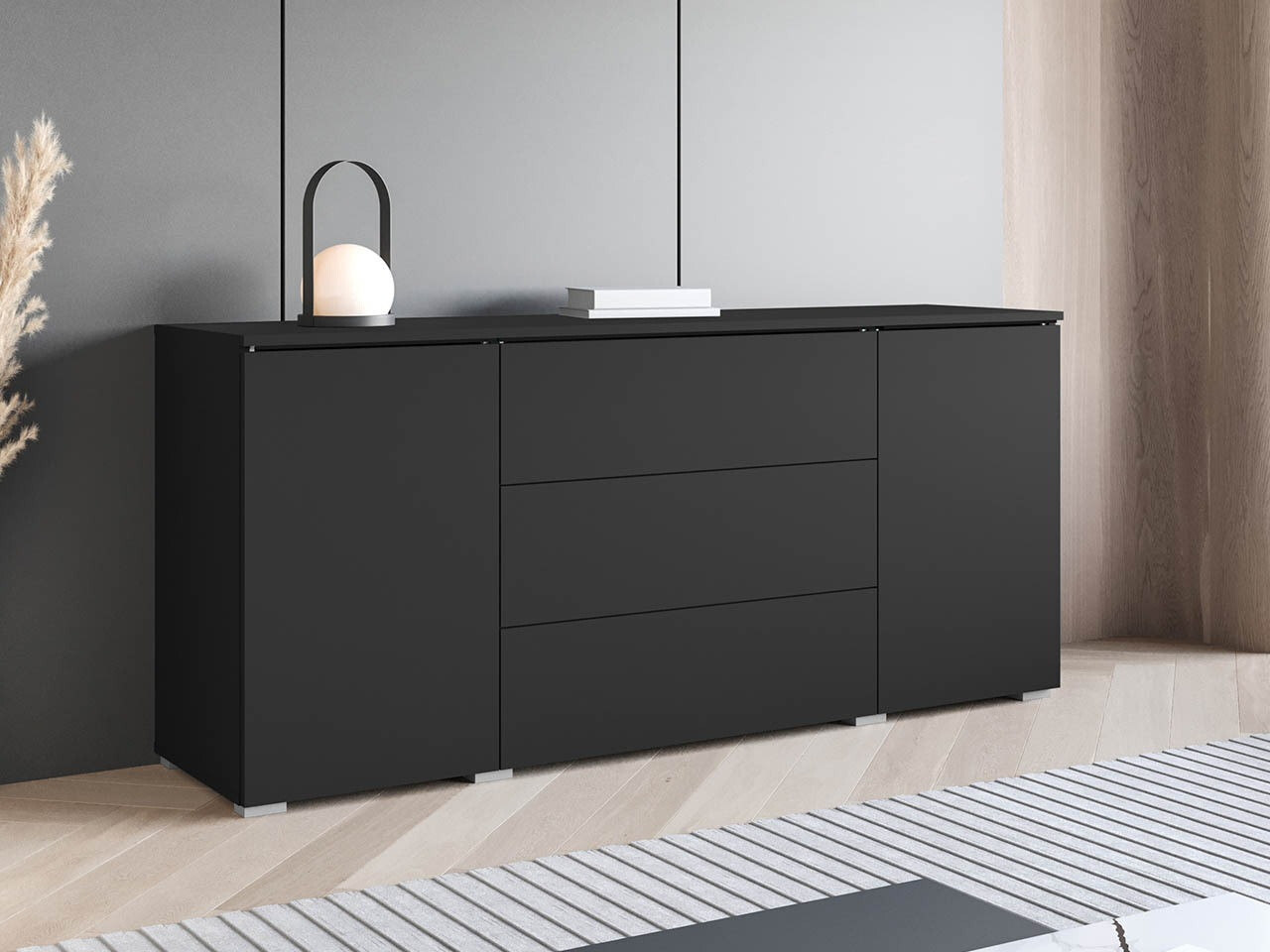 Kommode Mirfivo 102 (Grafit)