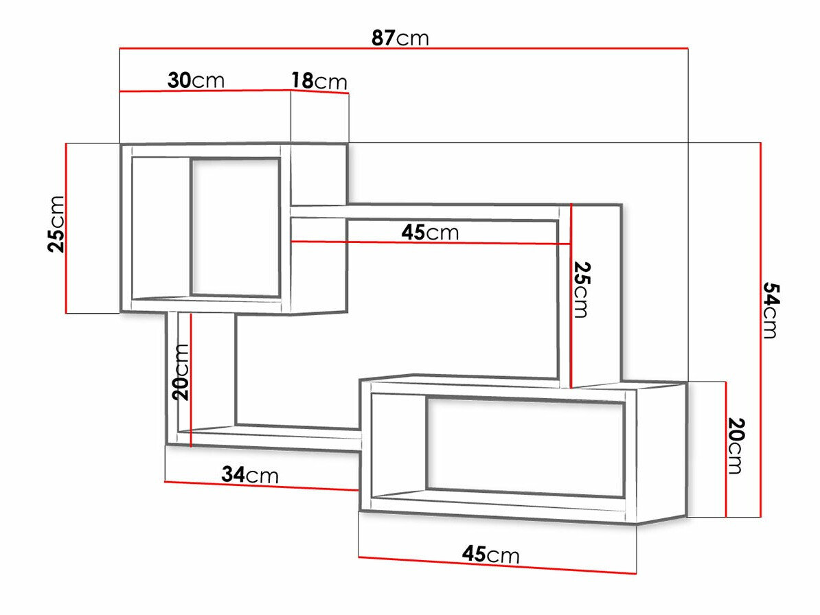 Vægreol Sarasota 106 (Grafit)