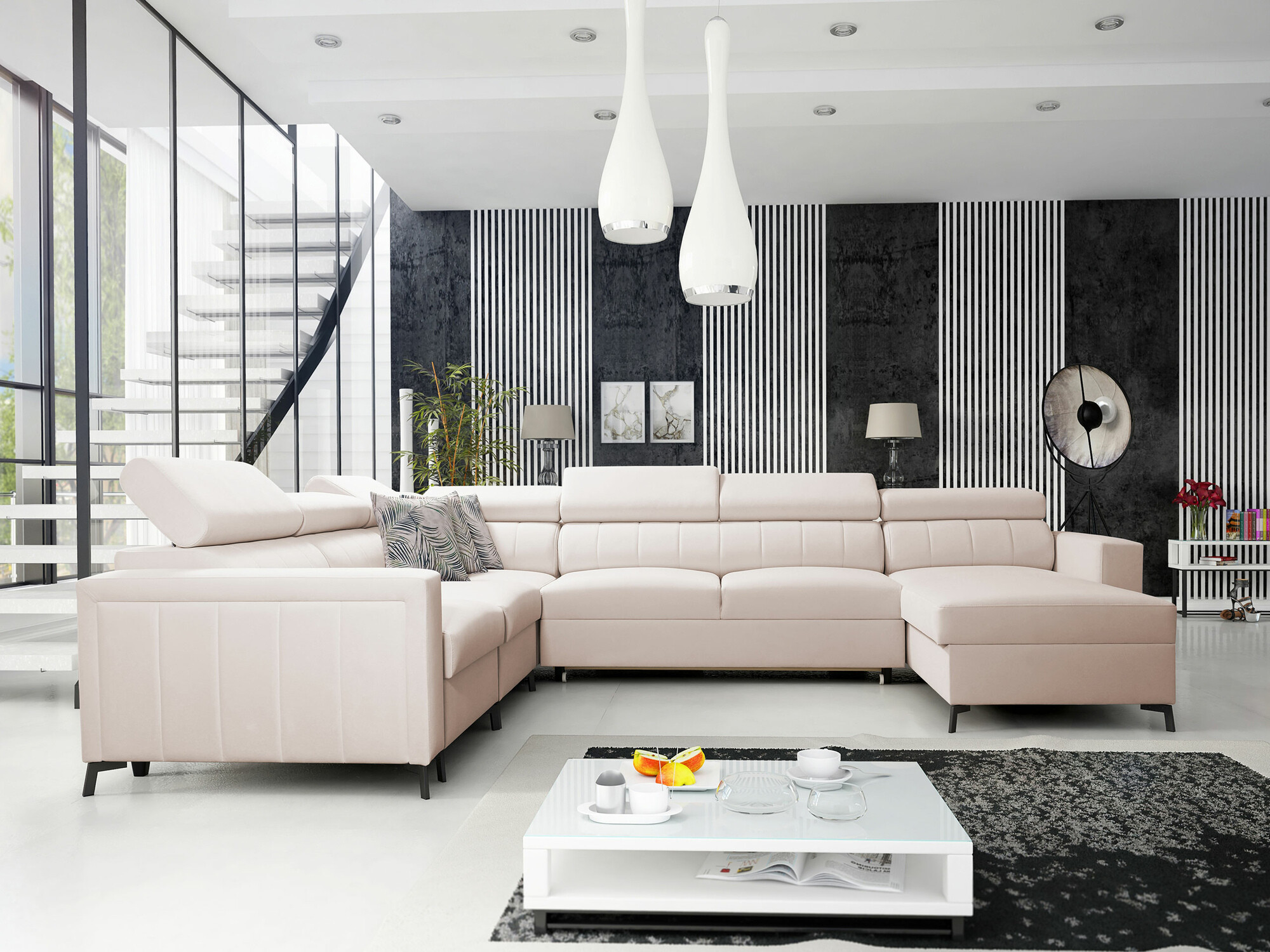 Hjørnesofa Sarasota 157 (Mono 231 + Botanical 36)