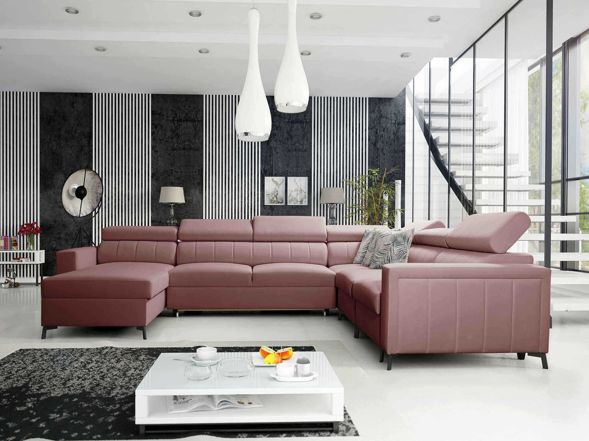 Hjørnesofa Sarasota 157 (Mono 235 + Botanical 36)