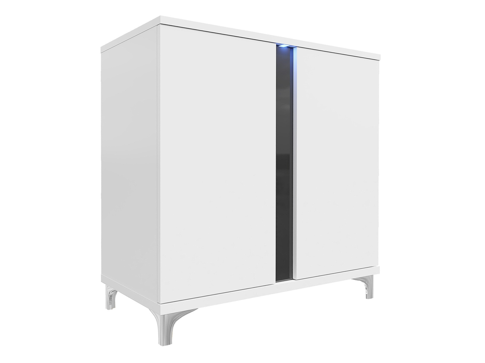 Skænk Florem II (Hvid + Glansfuld hvid + Blank sort)