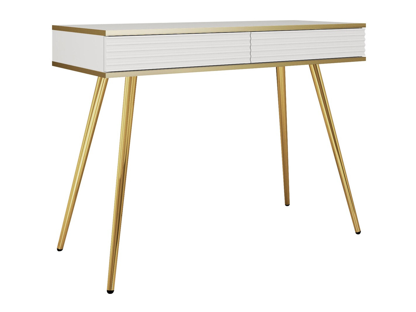 Konsolbord Felduno 106 (Hvid + Gylden)
