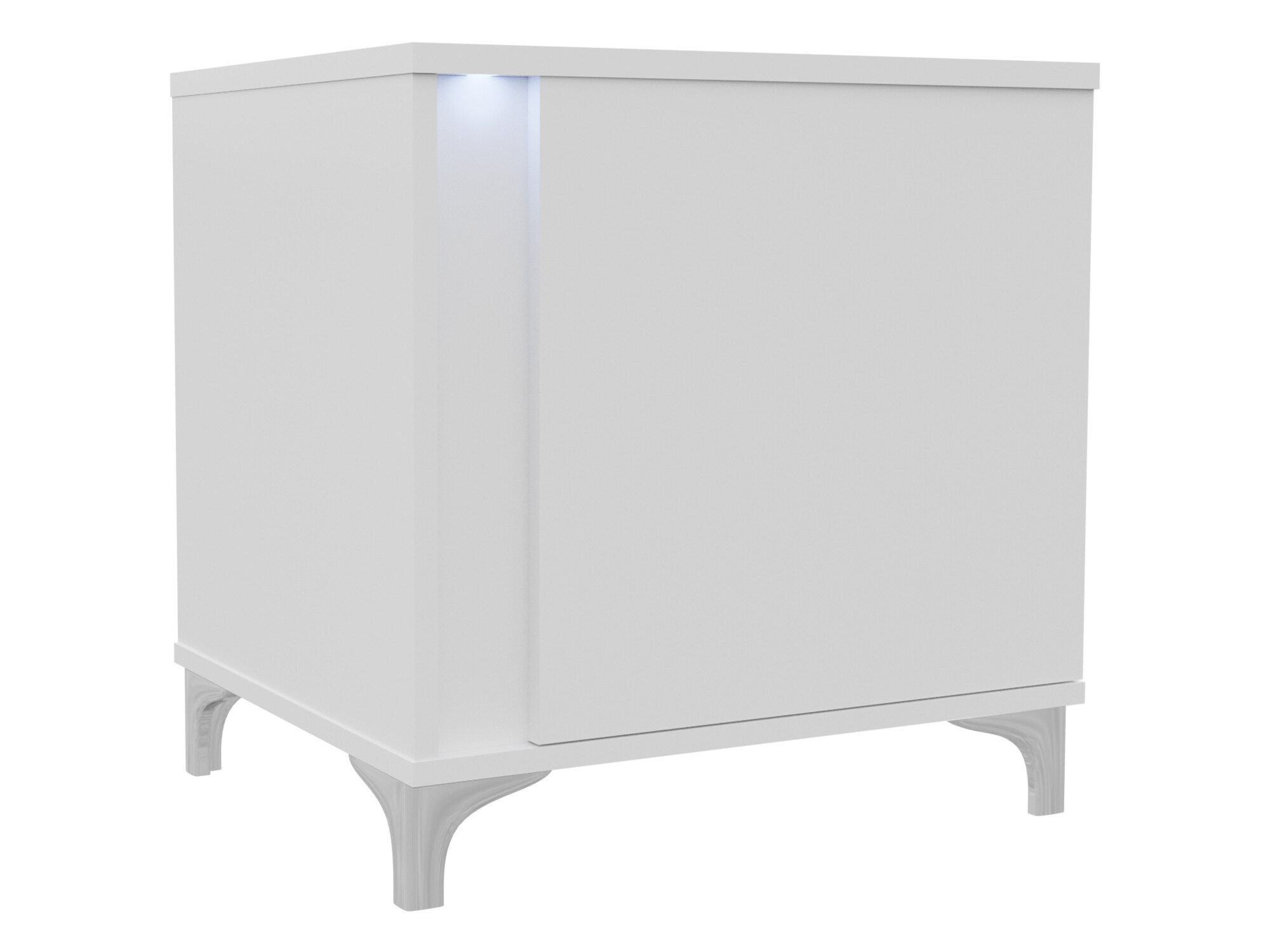 Sengebord Florem (Hvid + Glansfuld hvid)