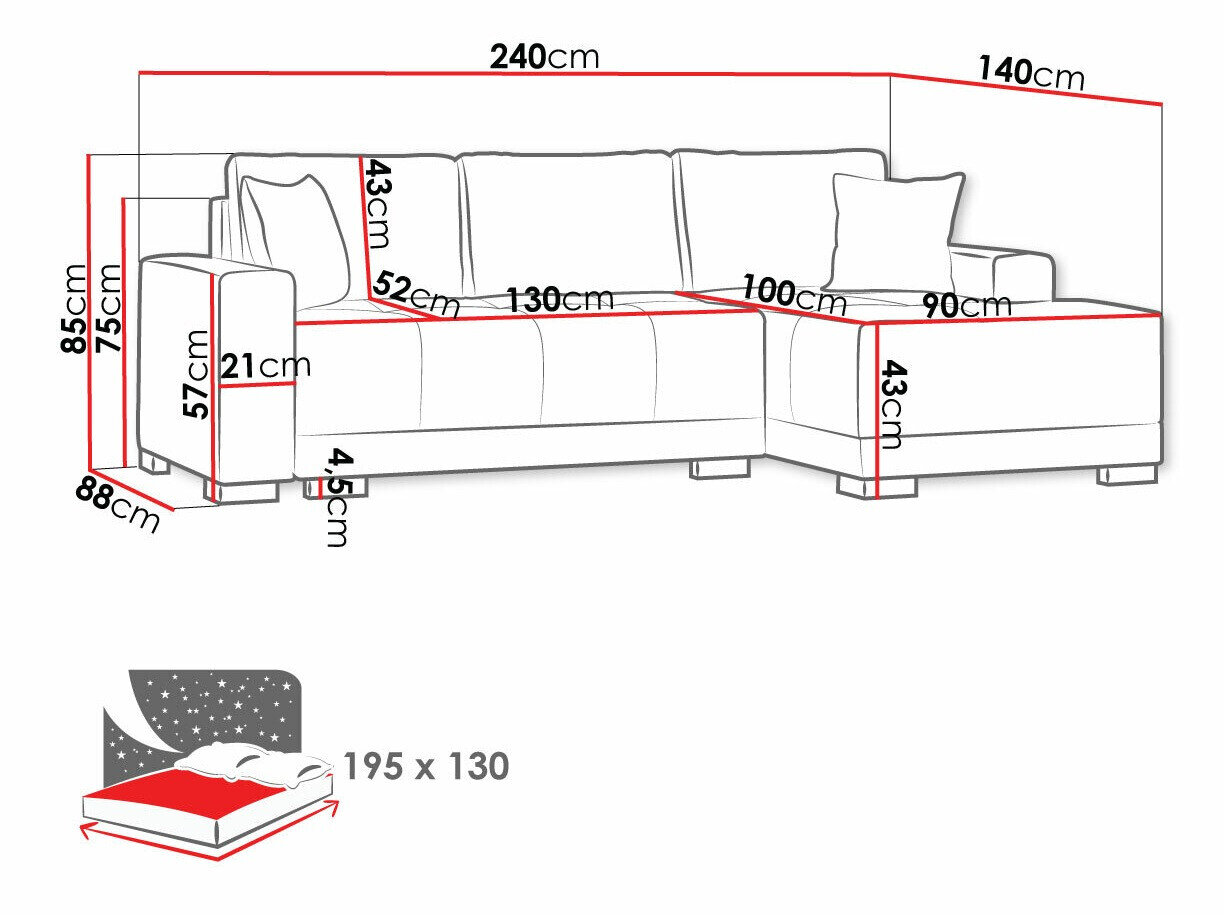 Hjørnesofa Columbus 103