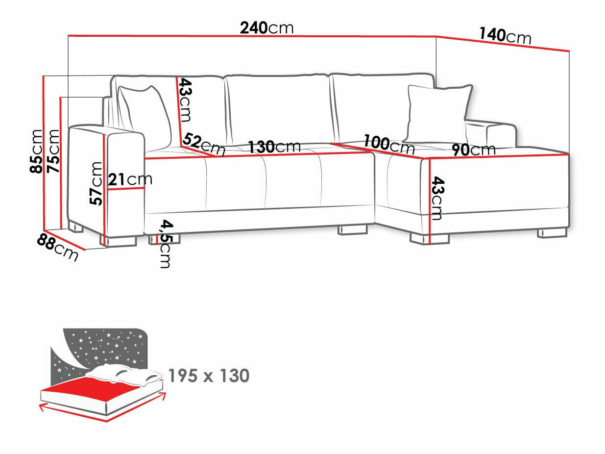 Hjørnesofa Columbus 103