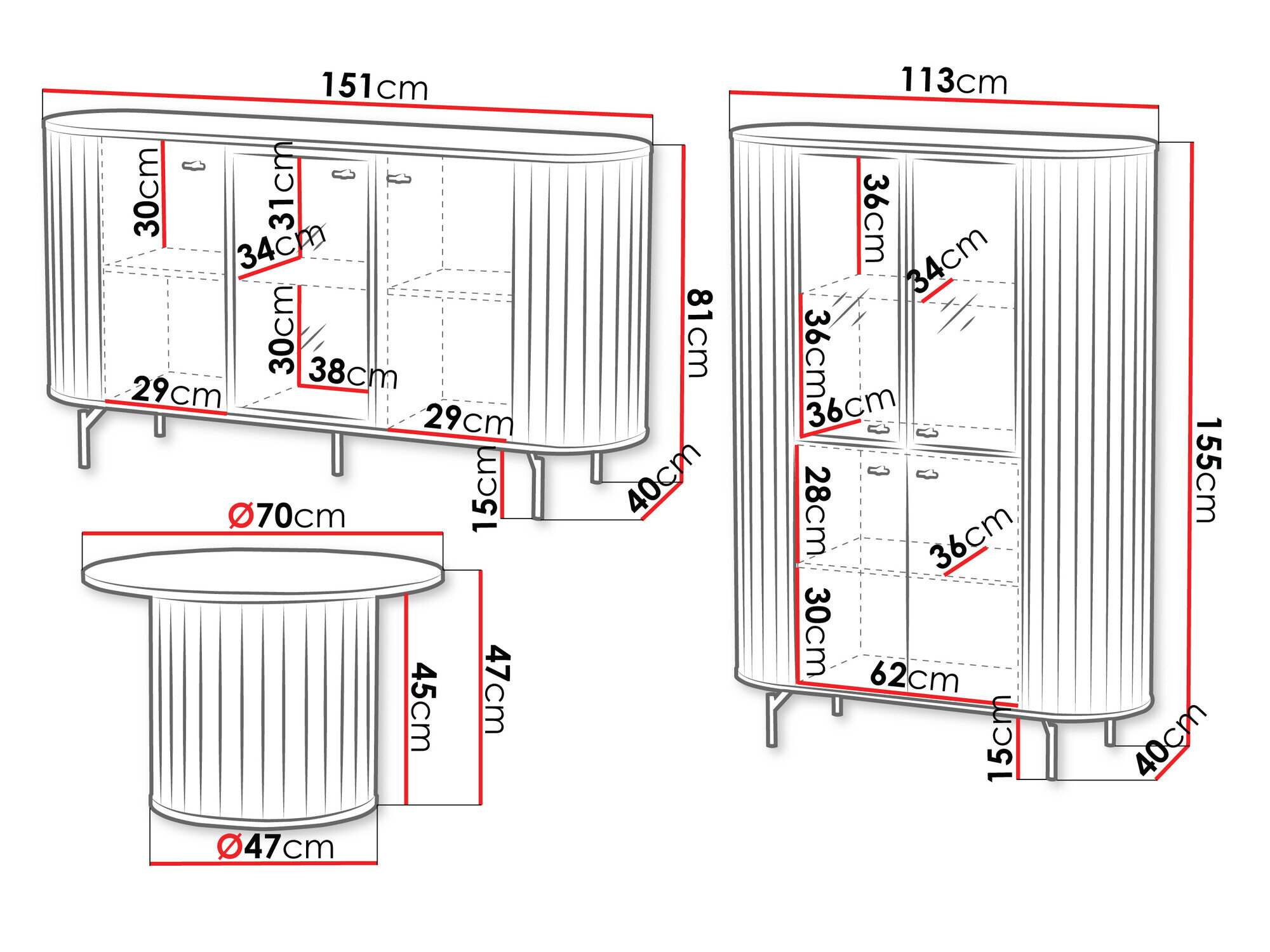 Stuemøbelsæt Novmono 120